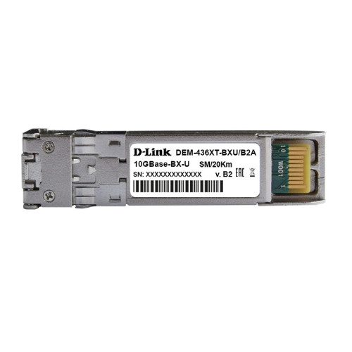 Трансивер/ 436XT-BXU/20KM WDM SFP+ Transceiver, 10GBase-ER, Simplex LC, TX: 1270nm, RX: 1330nm, Single-mode, 20KM Трансивер/ 436XT-BXU/20KM WDM SFP+ Transceiver, 10GBase-ER, Simplex LC, TX: 1270nm, RX: 1330nm, Single-mode, 20KM