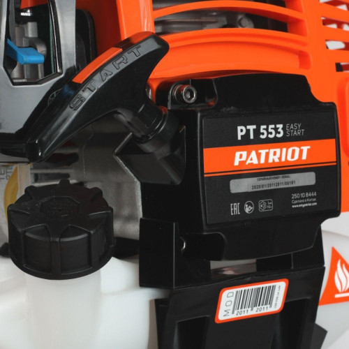 Триммер бензиновый Patriot PT 553 (1+1) 2200Вт 3л.с. неразбор.штан. реж.эл.:леска/нож