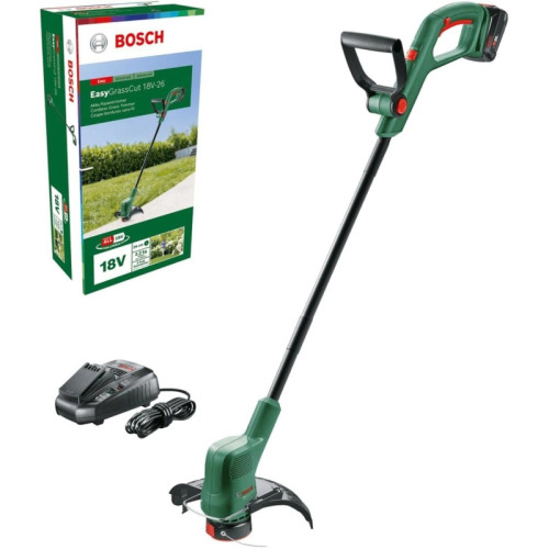 Триммер электрический Bosch EasyGrassCut 18-26 аккум. неразбор.штан. реж.эл.:леска Триммер электрический Bosch EasyGrassCut 18-26 аккум. неразбор.штан. реж.эл.:леска