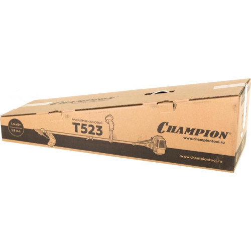 Триммер бензиновый Champion T523 1400Вт 1.9л.с. разбор.штан. реж.эл.:леска/нож