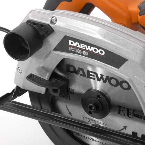 Циркулярная пила (дисковая) Daewoo DAS 1500-190 1500Вт (ручная) D диска.:190мм Циркулярная пила (дисковая) Daewoo DAS 1500-190 1500Вт (ручная) D диска.:190мм