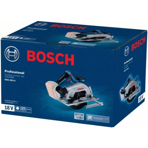 Циркулярная пила (дисковая) Bosch GKS 185-LI (ручная) D диска.:165мм (06016C1221)