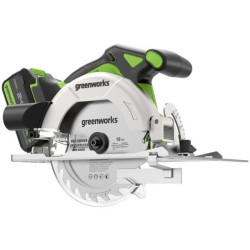 Циркулярная пила (дисковая) Greenworks GD24CS165 (ручная) D диска.:165мм (1501607CUG)