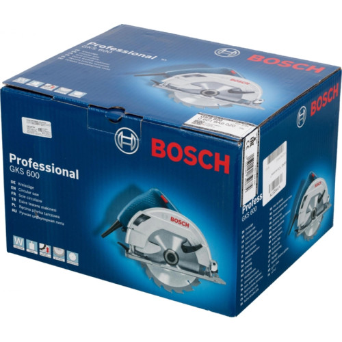 Циркулярная пила (дисковая) Bosch GKS 600 1200Вт (ручная) D диска.:165мм (06016A9020)