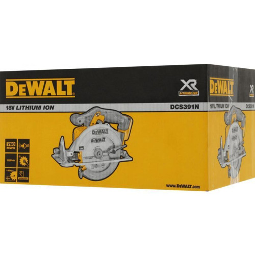 Циркулярная пила (дисковая) DeWalt DCS391N (ручная) D диска.:165мм