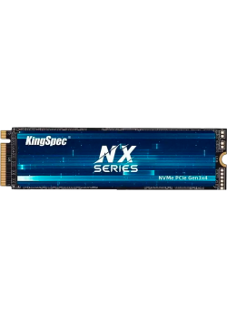 Твердотельный накопитель/ Kingspec SSD NX-128 2280, 128GB, M.2(22x80mm), NVMe, PCIe 3.0 x4, 3D TLC, R/W 2200/800MB/s, IOPs 380 000/320 000, TBW 125, DWPD 0.89 (3 года)