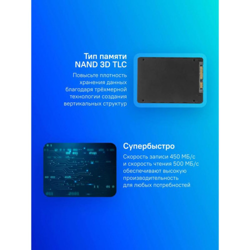 Твердотельный накопитель Silicon Power SATA-III 1TB SP001TBSS3A55S25 Ace A55 2.5