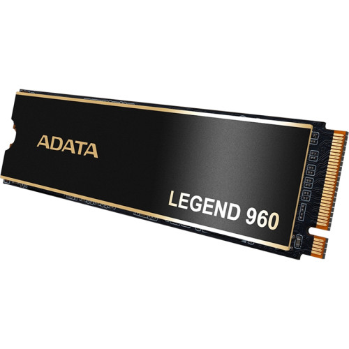 Твердотельный накопитель/ ADATA SSD LEGEND 960, 2000GB, M.2(22x80mm), NVMe 1.4, PCIe 4.0 x4, 3D NAND, R/W 7400/6800MB/s, IOPs 750 000/630 000, DRAM buffer 2000MB, TBW 1560, DWPD 0.43, with Heat Spreader (5 лет)