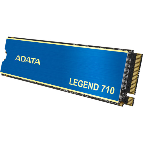 Твердотельный накопитель/ ADATA SSD LEGEND 710, 2048GB, M.2(22x80mm), NVMe 1.4, PCIe 3.0 x4, 3D NAND, R/W 2400/1800MB/s, IOPs 200 000/150 000, TBW 520, DWPD 0.23, with Heat Sink (3 года)