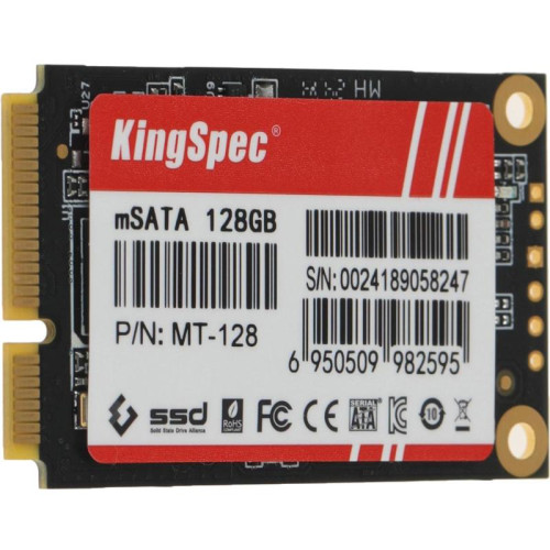 Твердотельный накопитель Kingspec mSATA 128Gb MT-128 MT Series mSATA [MT-128]