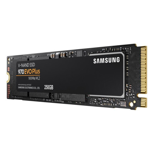 Samsung SSD 250GB 970 EVO Plus, V-NAND 3-bit MLC, Phoenix, M.2 (2280) PCIe Gen 3.0 x4, NVMe 1.3, R3500/W2300, 550K/250K IOPs Samsung SSD 250GB 970 EVO Plus, V-NAND 3-bit MLC, Phoenix, M.2 (2280) PCIe Gen 3.0 x4, NVMe 1.3, R3500/W2300, 550K/250K IOPs