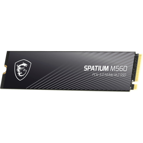 MSI SSD SPATIUM M560, 1000GB, M.2(22x80mm), NVMe, PCIe 5.0 x4, 3D TLC, R/W 10200/8400, IOPs 1 300 000/1 400 000,TBW 600, DWPD 0.32 (5 лет)