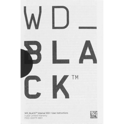 Твердотельный накопитель/ WD SSD Black SN7100, 500GB, M.2(22x80mm), NVMe, PCIe 4.0 x4, TLC, R/W 6800/5800MB/s, TBW 300, DWPD 0.3 (12 мес.)