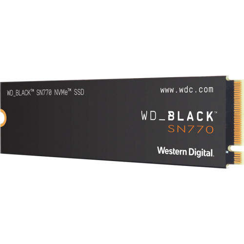 Твердотельный накопитель/ WD SSD Black SN770 NVMe, 2.0TB, M.2(22x80mm), NVMe, PCIe 4.0 x4, 3D TLC, R/W 5150/4850MB/s, IOPs 650 000/800 000, TBW 1200, DWPD 0.3 (12 мес.)