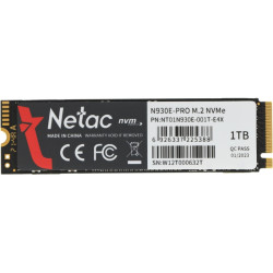 Твердотельный накопитель Netac PCIe 3.0 x4 1TB NT01N930E-001T-E4X N930E Pro M.2 2280 [NT01N930E-001T-E4X]
