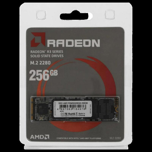 Твердотельный накопитель AMD SATA 256GB R3MS0256G8 Radeon M.2 2280