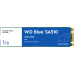 Твердотельные накопители/ WD SSD Blue SA510, 1.0TB, M.2(22x80mm), SATA3, R/W 560/530MB/s, IOPs 95 000/84 000, TBW 400, DWPD 0.2 (12 мес.)