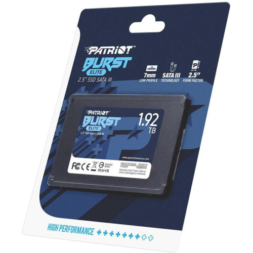 Твердотельный накопитель Patriot SATA-III 1.92TB PBE192TS25SSDR Burst Elite 2.5 Твердотельный накопитель Patriot SATA-III 1.92TB PBE192TS25SSDR Burst Elite 2.5