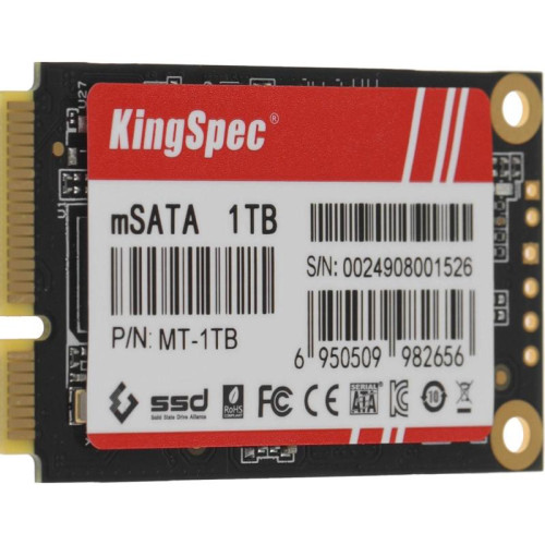 Твердотельный накопитель Kingspec SATA-III 1TB MT-1TB MT Series mSATA [MT-1TB]