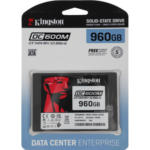 Твердотельный накопитель Kingston SATA-III 960GB SEDC600M/960G DC600M 2.5