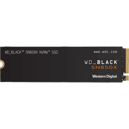 Твердотельный накопитель/ WD SSD Black SN850X, 4000GB, M.2(22x80mm), NVMe, PCIe 4.0 x4, 3D TLC, R/W 7300/6600MB/s, IOPs 1 200 000/1 100 000, DRAM buffer 4096MB, TBW 1200, DWPD 0.3 (12 мес.)