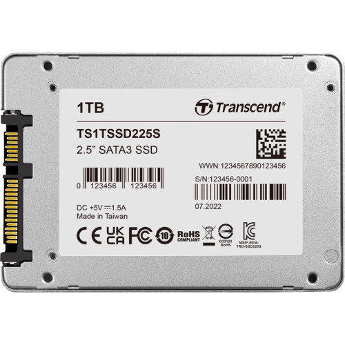 Твердотельный накопитель/ Transcend SSD SSD225S, 1000GB, 2.5