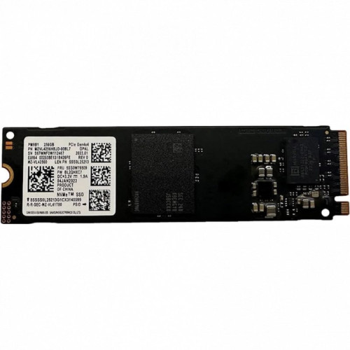 Твердотельный накопитель/ Samsung SSD PM9B1, 256GB, M.2(22x80mm), NVMe, PCIe 4.0 x4, R/W 3300/1250MB/s, IOPs 224 000/400 000 (12 мес.)