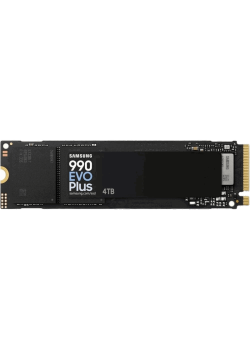 Твердотельные накопители/ Samsung SSD 990 Plus, 4000GB, M.2(22x80mm), NVMe 2.0, NVMe 2.0, PCIe 4.0 x4, V-NAND TLC, R/W 7250/6300MB/s, IOPs 1 050/1 400 000, DRAM buffer 4000MB, TBW 2400, DWPD 0.3 (12 мес.)
