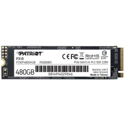 Твердотельный накопитель Patriot PCIe 3.0 x4 480GB P310P480GM28 P310 M.2 2280 [P310P480GM28]