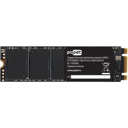 Твердотельный накопитель PC Pet SATA-III 256GB PCPS256G1 M.2 2280 OEM [PCPS256G1]