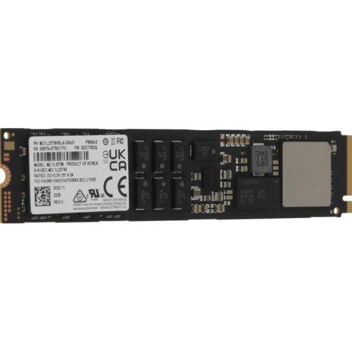 Твердотельный накопитель SSD Samsung Enterprise PM9A3 MZ1L23T8HBLA-00A07 M.2 22110, 3840GB, 5500/2000 MB/s, 800k/85k IOPS, NVME Gen 4, 1.3DWPD (3Y)