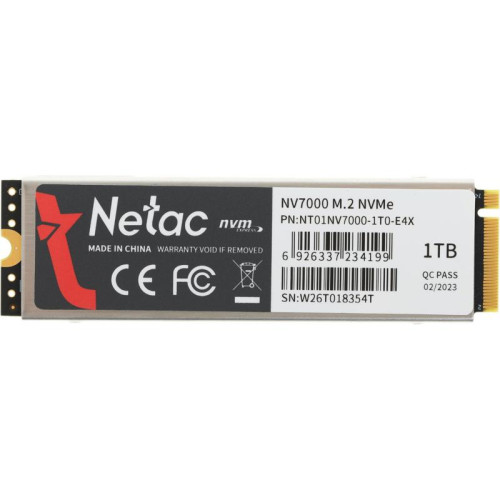 Твердотельный накопитель Netac PCIe 4.0 x4 1TB NT01NV7000-1T0-E4X NV7000 M.2 2280 [NT01NV7000-1T0-E4X]