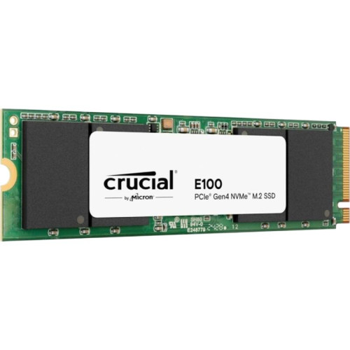 Твердотельный накопитель/ Crucial SSD E100, 1000GB, M.2(22x80mm), NVMe, PCIe 4.0 x4, 3D TLC, R/W 5000/4500MB/s, TBW 80, DWPD 0.3 (12 мес) Твердотельный накопитель/ Crucial SSD E100, 1000GB, M.2(22x80mm), NVMe, PCIe 4.0 x4, 3D TLC, R/W 5000/4500MB/s, TBW 80, DWPD 0.3 (12 мес)