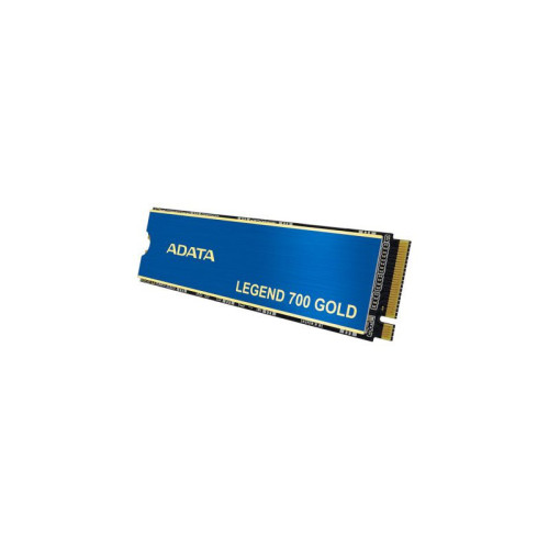 Твердотельный накопитель/ ADATA SSD LEGEND 700 GOLD, 512GB, M.2(22x80mm), NVMe 1.4, PCIe 3.0 x4, 3D NAND, R/W 2000/1600MB/s, IOPs 60 000/240 000, TBW 160, DWPD 0.3, with Heat Sink (3 года)