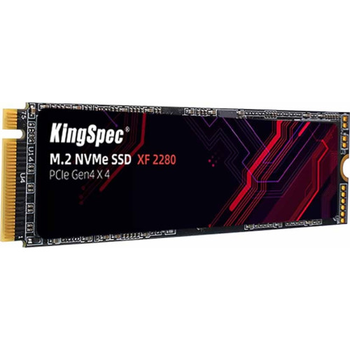 Твердотельный накопитель/ Kingspec SSD XF-512 2280, 512GB, M.2(22x80mm), NVMe, PCIe 4.0 x4, R/W 4900/2800MB/s, IOPs н.д./н.д., TBW 600, DWPD 1.07 (3 года)