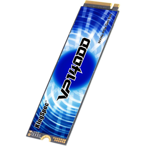 Твердотельный накопитель/ Kingspec SSD VP14000 2280, 4096GB, M.2(22x80mm), NVMe, PCIe 5.0 x4, 3D TLC, R/W 14000/13000MB/s, IOPs 1 145 000/1 087 000, TBW 2400, DWPD 0.5 (3 года)