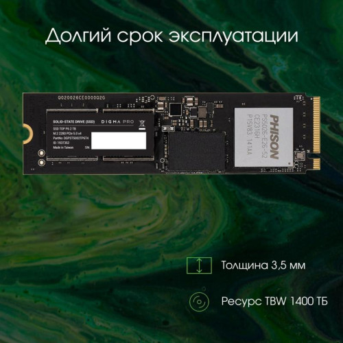 Твердотельный накопитель Digma Pro PCIe 5.0 x4 2000GB DGPST5002TP6T4 Top P6 M.2 2280 [DGPST5002TP6T4]