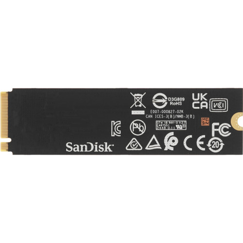 Твердотельный накопитель/ WD SSD Black SN7100, 500GB, M.2(22x80mm), NVMe, PCIe 4.0 x4, TLC, R/W 6800/5800MB/s, TBW 300, DWPD 0.3 (12 мес.)