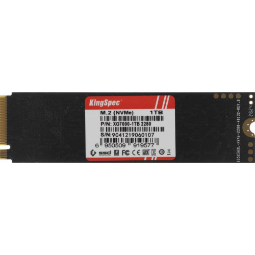 Твердотельный накопитель Kingspec PCIe 4.0 x4 1TB XG7000-1TB XG7000 M.2 2280 [XG7000-1TB]