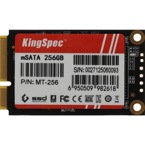 Твердотельный накопитель Kingspec mSATA 256Gb MT-256 MT Series mSATA [MT-256]