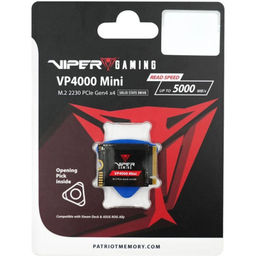Накопитель SSD Patriot PCIe 4.0 x4 1TB VP4000M1TBM23 VP4000 Mini M.2 2230 Накопитель SSD Patriot PCIe 4.0 x4 1TB VP4000M1TBM23 VP4000 Mini M.2 2230