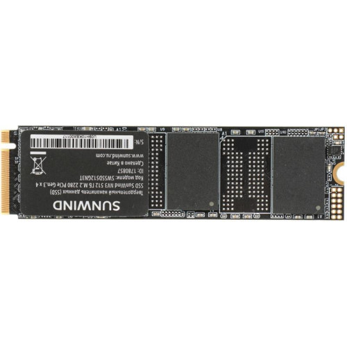 Твердотельный накопитель SunWind PCIe 3.0 x4 512GB SWSSD512GN3T NV3 M.2 2280 [SWSSD512GN3T]