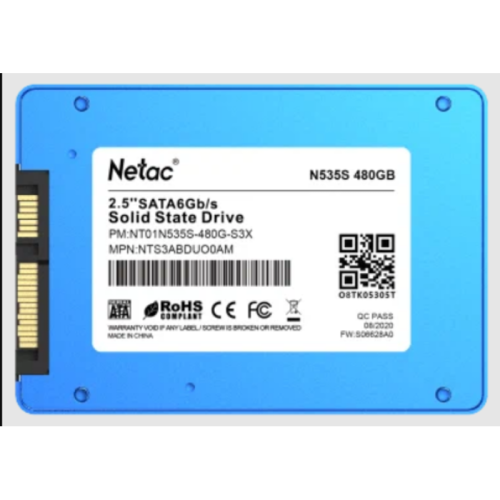Твердотельный накопитель Netac SATA-III 480GB NT01N535S-480G-S3X N535S 2.5