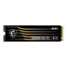 MSI SSD SPATIUM M480 Pro, 4000GB, M.2(22x80mm), NVMe, PCIe 4.0 x4, 3D TLC, R/W 7400/7000, IOPs 1 000 000/1 000 000, DRAM buffer 2048MB, TBW 3000, DWPD 0.41 (5 лет)