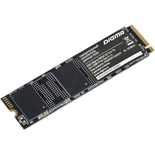 Твердотельный накопитель Digma PCIe 3.0 x4 512GB DGSM3512GS33T Mega S3 M.2 2280 [DGSM3512GS33T]