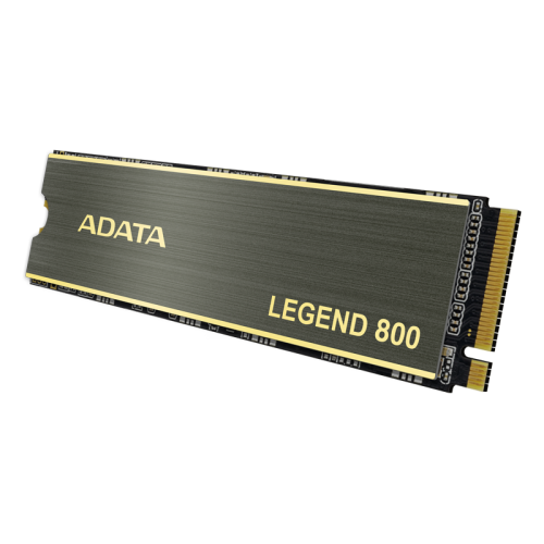 Твердотельный накопитель/ ADATA SSD LEGEND 800, 1000GB, M.2(22x80mm), NVMe 1.4, PCIe 4.0 x4, 3D NAND, R/W 3500/2200MB/s, IOPs н.д./н.д., TBW 600, DWPD 0.55, with Heat Sink (3 года)