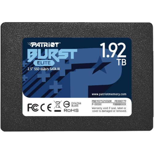 Твердотельный накопитель Patriot SATA-III 1.92TB PBE192TS25SSDR Burst Elite 2.5