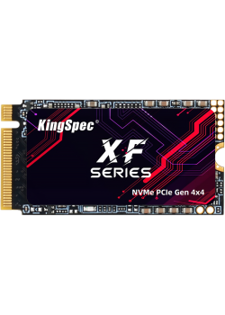 Твердотельный накопитель/ Kingspec SSD XF-1TB 2242, 1024GB, M.2(22x42mm), NVMe, PCIe 4.0 x4, R/W 4900/4600MB/s, IOPs н.д./н.д., TBW 1200, DWPD 1.07 (3 года)