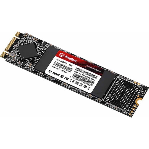 Твердотельный накопитель/ Kingspec SSD NT-128 2280, 128GB, M.2(22x80mm), SATA3, R/W 500/450MB/s, IOPs н.д./н.д., TBW 60, DWPD 0.4 (3 года)
