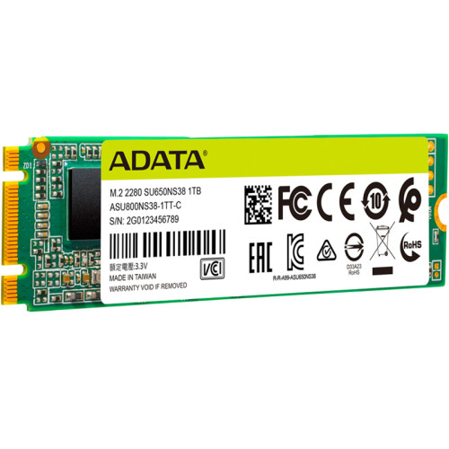 Твердотельный накопитель/ ADATA SSD Ultimate SU650, 240GB, M.2(22x80mm), SATA3, 3D TLC, R/W 550/500MB/s, IOPs 80 000/60 000, TBW 140, DWPD 0.5 (3 года) Bulk